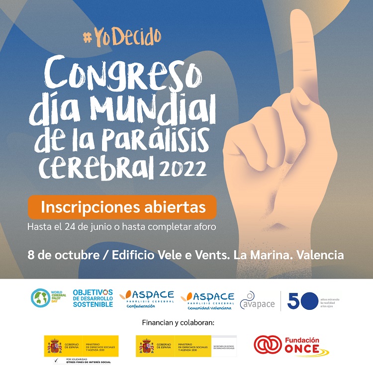 Las inscripciones para el Congreso  del Día Mundial de la Parálisis Cerebral 2022 están ya abiertas